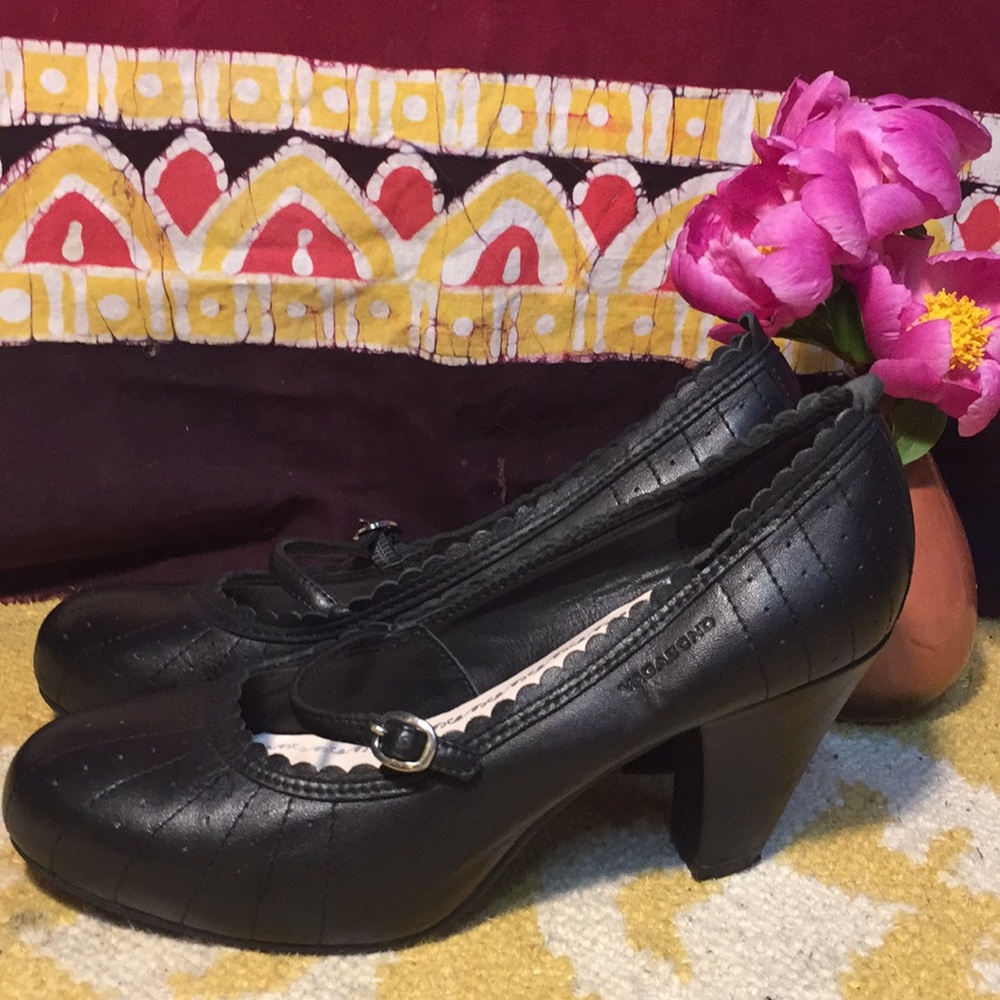 Vagabond Ladies Mary Jane Leather Heels Size 6.5/7 US womens 37EU - Picture 4 of 8